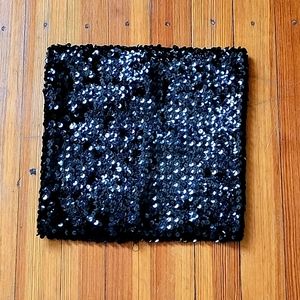 Balck Sequin Tube Top
